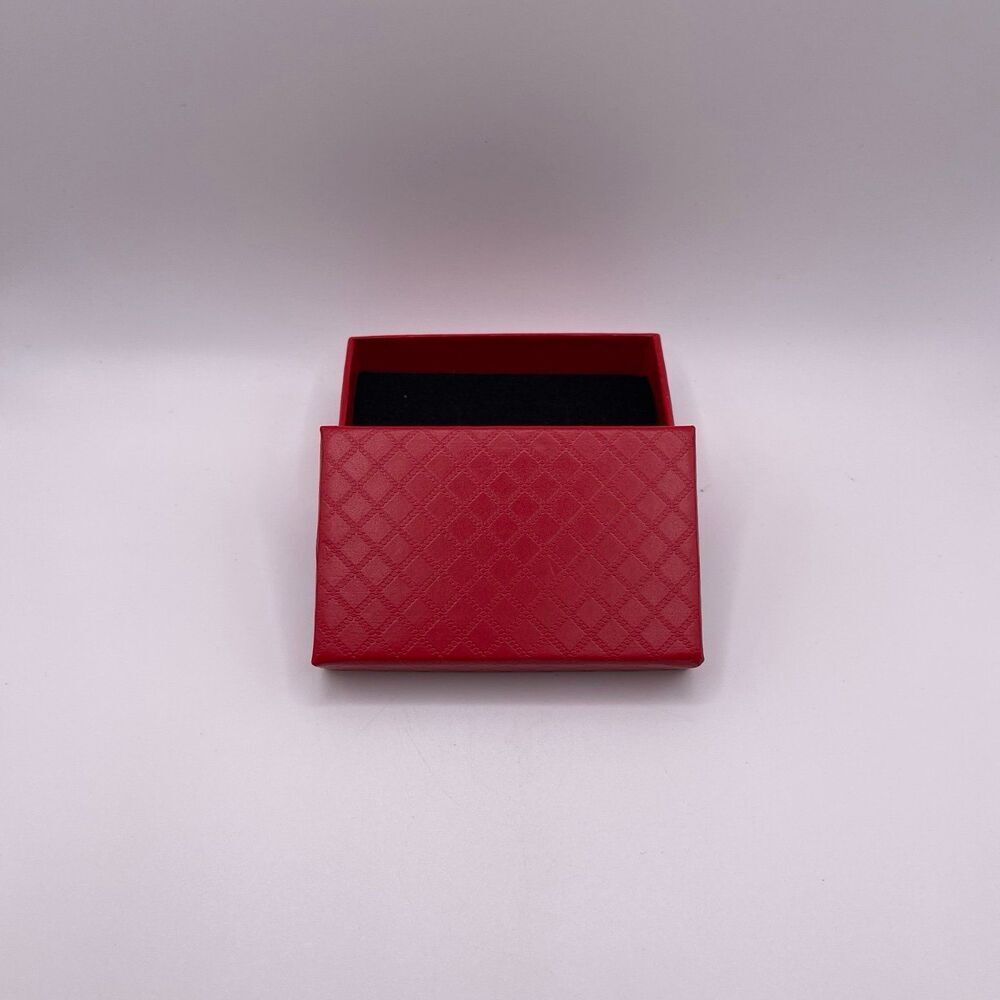 Macy’s Solid Red Jewelry Necklace Gift Box